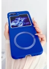 BFS  Samsung Galaxy Z Flip 5 Kılıf Mata Fold Kapak - Lila
