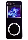 BFS  Samsung Galaxy Z Flip 5 Kılıf Mata Fold Kapak - Siyah