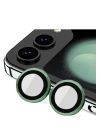 BFS  Samsung Galaxy Z Flip 5 Valdez Metal Kamera Lens - Koyu Yeşil