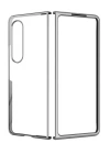 BFS  Samsung Galaxy Z Fold 3 Kılıf Fold Element Kapak - Gümüş