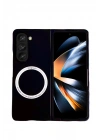 BFS  Samsung Galaxy Z Fold 5 Kılıf Mata Fold Kapak - Siyah