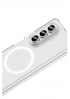 BFS Samsung Galaxy Z Fold 7 Kılıf Magneticsafe Şeffaf Silikon - Şeffaf