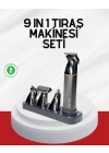 BFS Şarjlı 9’u 1 Arada Çok Amaçlı Erkek Bakım Seti Yıkanabilir Başlıklar