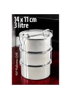 BFS  Sefer Tası Yemek Kabı Paslanmaz Çelik 3 Katlı 14 cm 3 LİTRE