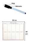 BFS  Şeffaf Kendiliğinden Yapışkanlı Kalemli Haftalık Planlayıcı 40cm-50cm