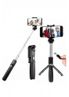BFS Selfie Çubuğu Tripod Bluetooth Kumandalı Selfie Çubuğu Telefon Tutucu
