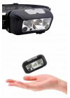 BFS Sensörlü Şarjlı Type-c Şarj Işıklı Kafa Lambası Kamp Lambası