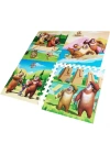 BFS   Sevimli Ayıcıklar Eva Puzzle Yer Matı 120x120 Cm Oyun Matı 12 mm Kalınlık