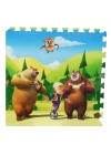 BFS   Sevimli Ayıcıklar Eva Puzzle Yer Matı 120x120 Cm Oyun Matı 12 mm Kalınlık