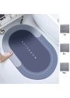 BFS  Sihirli Süper Su Emici Kaymaz Tabanlı Oval Paspas 40*60 cm