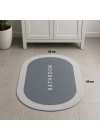 BFS  Sihirli Süper Su Emici Kaymaz Tabanlı Oval Paspas 40*60 cm