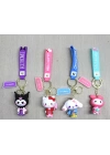BFS Silikon Kuromi, Hello Kitty, My Melody Anahtarlık