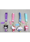BFS Silikon Kuromi Ve Hello Kitty Anahtarlık Alk4249