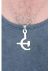 BFS Silver Renk Metal Orak ve Balta Figürlü Erkek Kolye