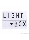 BFS  Sinematik Lightbox Dekorasyon Aydınlatma Aksesuarları (A5 Boyut)