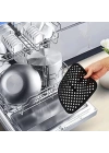 BFS   Siyah Isıya Dayanıklı Yıkanılabilir Silikon Fırın Ve Airfryer Kare Model Pişirme Matı 21,5 Cm