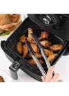 BFS   Siyah Isıya Dayanıklı Yıkanılabilir Silikon Fırın Ve Airfryer Yuvarlak Model Pişirme Matı 20 Cm