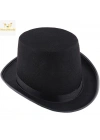 BFS Siyah Keçe Sihirbaz Fötr Şapka 12 cm