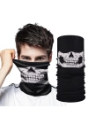 BFS   Siyah Renk Dikişsiz Çok Fonksiyonlu Çene Kafatası Yüz Maskesi Baf Buff Bandana Boyunluk Bileklik