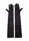 BFS Siyah Renk Likralı Dirseğe Kadar Uzun Kumaş Eldiven 40 Cm
