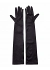 BFS Siyah Renk Likralı Dirseğe Kadar Uzun Kumaş Eldiven 40 cm