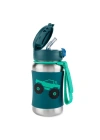 BFS  Skip Hop Zoo Pipetli Paslanmaz Çelik Suluk 350 ml Kamyon