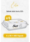 BFS   Sleepy Ekstra Islak Havlu Mendil 5x90 450 Yaprak