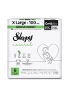 BFS   Sleepy Natural Bebek Bezi Gross Paket 6 Beden 15-25 Kg 100 Adet
