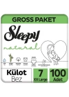 BFS  Sleepy Natural Külot Bez Gross Paket 7 Beden 100 Adet