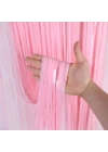 BFS Soft Pembe Püsküllü Kapı Perdesi