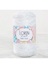 BFS  Soft Star Makrome İpi Gümüş Simli Beyaz RM10