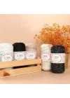 BFS  Soft Star Makrome İpi Siyah Simli Siyah RM10