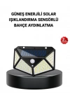 BFS Solar Bahçe Lambası 100 LED Hareket Sensörlü Güneş Enerjili Aydınlatma