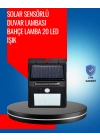 BFS Solar Enerjiyle Çalışan IP65 Su Geçirmez 20 LED Duvar Lambası