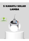 BFS Solar Güneş Enerjili ve USB Şarjlı 5 Kanatlı LED Kamp Lambası