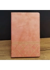 BFS Somon Rengi Desenli Deri Defter