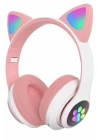BFS STN28 Kablosuz Kedi Kulaklık - Pembe