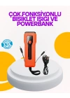 BFS Su Geçirmez Bisiklet Işığı 5000 mAh Powerbankli Ön Far