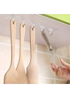 BFS  Süper Güçlü Yapışkanlı Suya Dayanıklı Şeffaf Askı 5li Set Yeniden Kullanılabilir Kancalar
