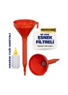 BFS  Süzgeçli Yakıt Boşaltma Hunisi 16 cm Esnek Hortumlu Filtreli Huni – Jeneratör, Motor ve Sıvı Aktarımı İçin 711688