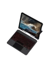 BFS  T5206D iPad 10.2 (7.nesil) Kılıf İnter Ledli Klavyeli Tablet Kılıfı - Siyah