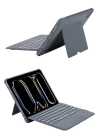 BFS  T5510D iPad Pro 13 (2024) Kılıf Palermo Ledli Klavyeli Standlı Tablet Kılıfı - Siyah