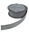 BFS Tafta Dantel Görünümlü Kurdele Gri 25 mm 1 Metre
