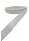 BFS Tafta Dantel Görünümlü Kurdele Gri 25 mm 2 Metre
