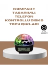BFS Taşınabilir Bluetooth Disko Topu Uzaktan Kumandalı Işık Efektleri