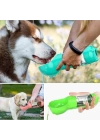 BFS  Taşınabilir Hazneli Mama Kaplı ,Kaka Poşetli Kedi,Köpek Suluğu-300ml