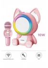 BFS Taşınabilir Rgb Işılı Sevimli Figürlü Mikrofonlu Karaoke Bluetooth Hoparlör