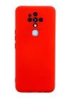 BFS  Tecno Camon 16 Kılıf Nano içi Kadife Silikon - Kırmızı