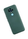 BFS  Tecno Camon 16 Kılıf Nano içi Kadife Silikon - Koyu Yeşil