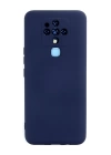 BFS  Tecno Camon 16 Kılıf Nano içi Kadife Silikon - Lacivert
